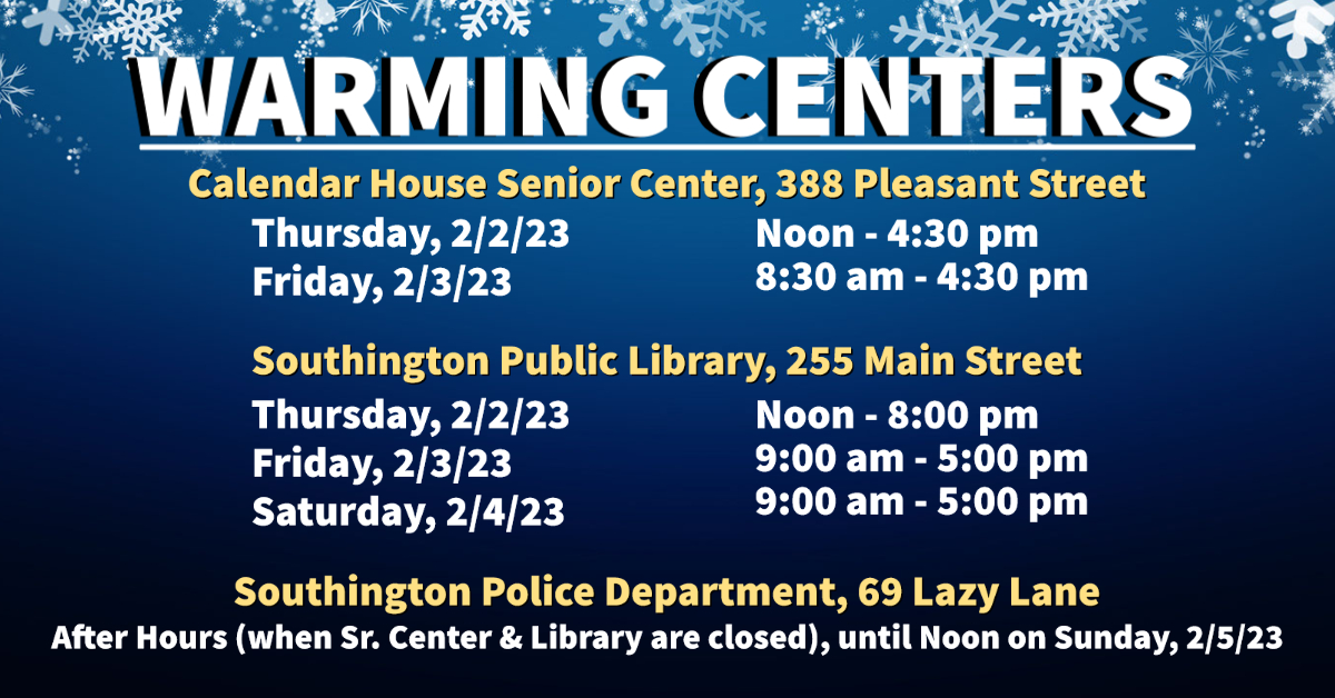 Warming Centers.